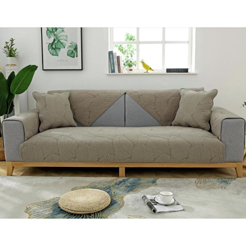 Fashionable And Simple Double-Faced Pure Cotton Sofa Cushion Four All Season universal Anti Slip And Dustproof Sofa Cushion