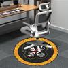 1PC KISS Band Logo Office Round Rug - Perfect for Office or Study Decor, Machine Washable, Non-Slip Backing, Decorative Floor Mat