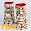Hawaiian Tiki Zombie Skull Ceramic Cocktail Glass