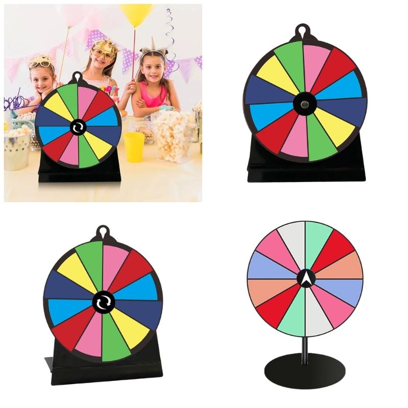 Tabletop Prize Turntable Erasable Reusable Fortune Wheel Fortune Party Turn Plate Wheel Prize Spinnings Game Enduring