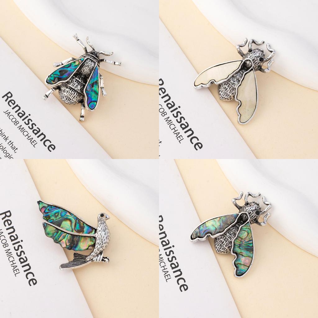 Animal Shell Brooch Pin With Twoway Wear For Women And Men