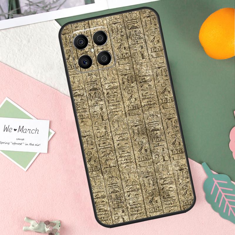 Ancient Egyptian Hieroglyphic Case For Honor 200 Lite 50 70 90 X9b X9a X8b X8a X8 X9 X9c Honor Magic 7 Pro 5 6 Lite Cover