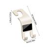 Car Hook Storage Space Saving Organizer Car Seat Headrest Hooks for Bag Clothes Truck SUV Sedan Pickup Automotive Driving Travel