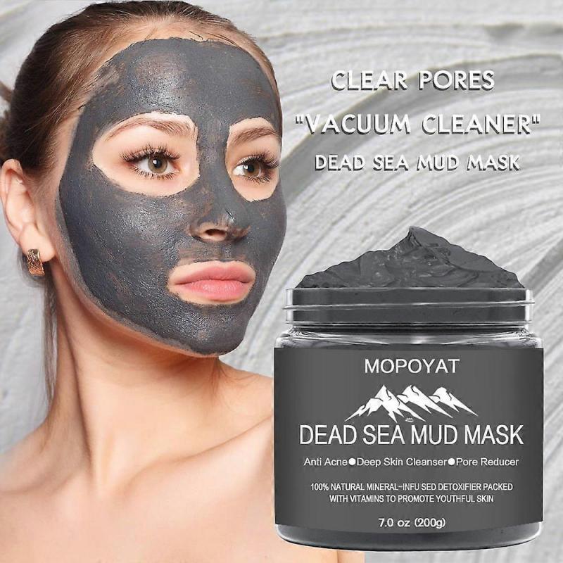 Dead Sea Mud Mask for Face and Body Infused with Eucalyptus - Spa Quality Pore Reducer for Acne, Blackheads and Oily Skin - Tightens Skin for A Health