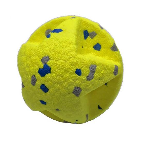 ETPU Dog Ball Chew Toy Bite Resistant Aggressive Chewer Interactive Ball Toy Small жёлтый