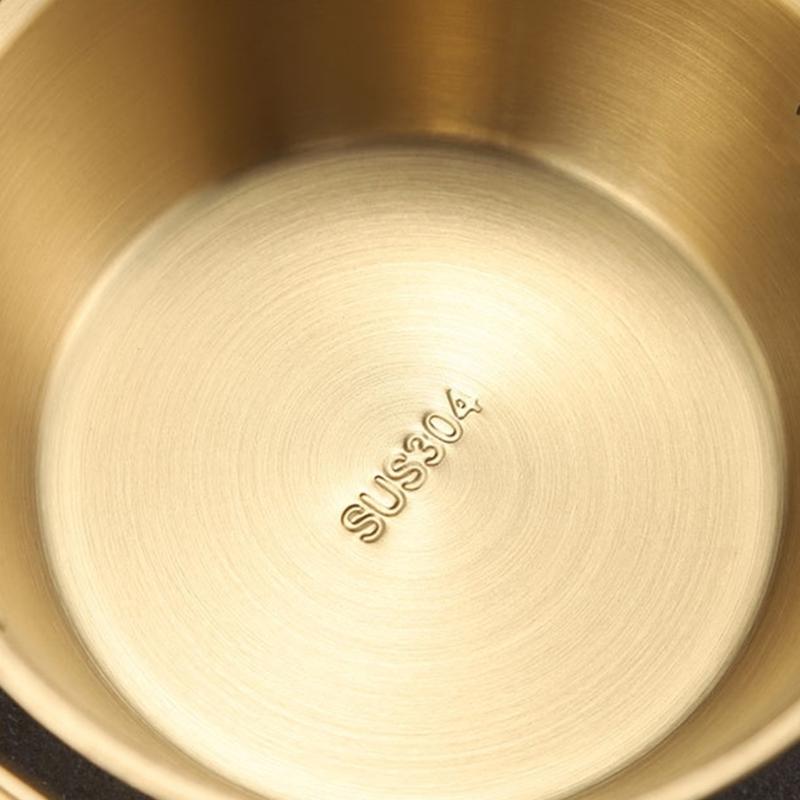 Elegant Grains Bowl High Temperatures Resistant 304 Stainless Steel Salad Bowl Meal Presentation Storage Container