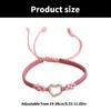 Fashionable Simple Woven Bracelets for Women Hollow Love Heart Designs Suitable for Parties and Dates Decoration