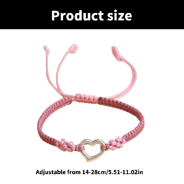 Fashionable Simple Woven Bracelets for Women Hollow Love Heart Designs Suitable for Parties and Dates Decoration
