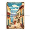 Kalamata Greece Vintage Travel Tourism Metal Plaque Customized Wall Cave Wall Decor Retro Cave Tin Sign Poster