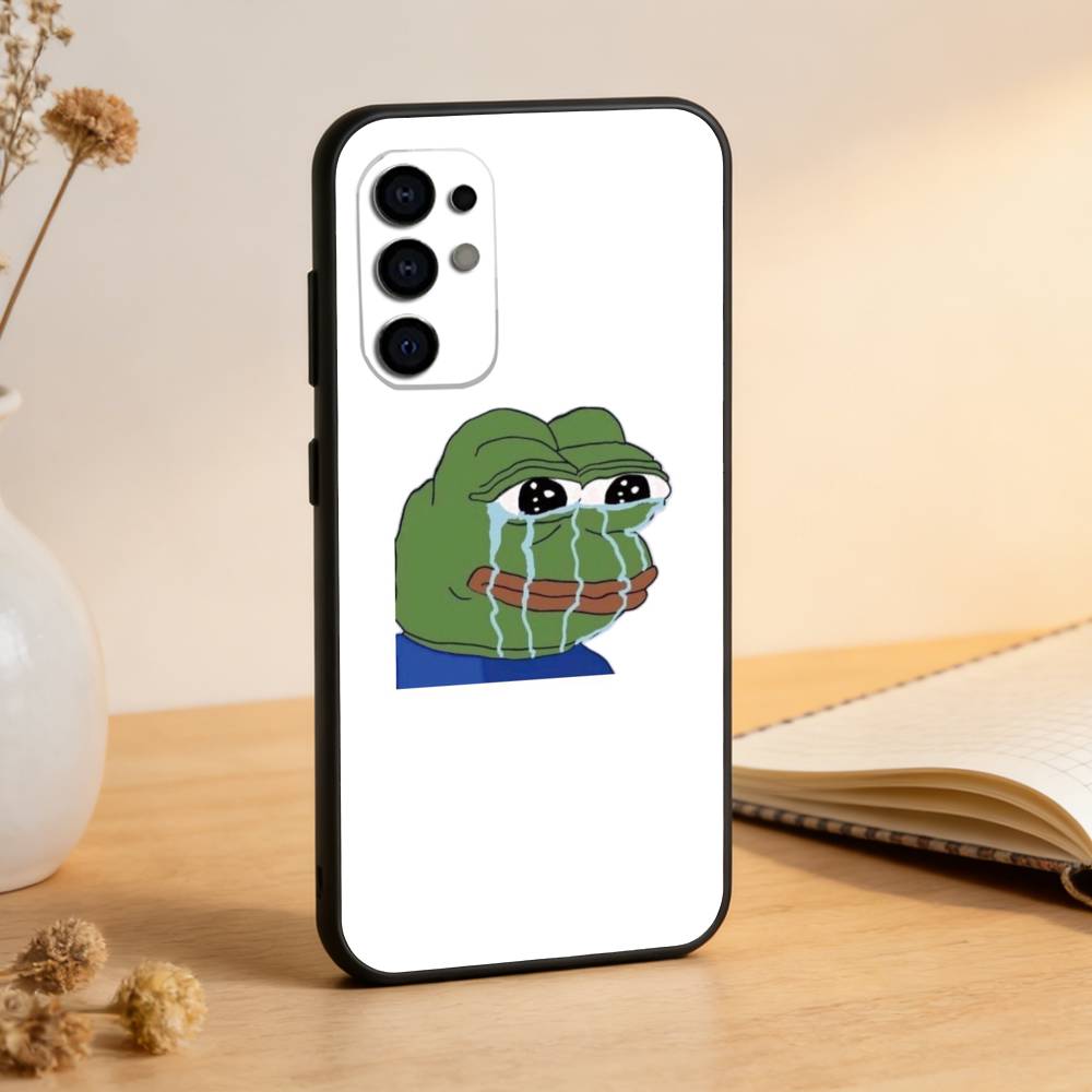 Funny The P-PEPE Frog Phone Case For Samsung S25,S24,S21,S22,S23,S30,Ultra,S20,Plus,Fe,Lite,Note,10,Black Cover
