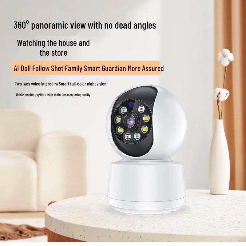 Indoor Ultra HD 5G Dual-Band Camera with Remote Baby & Pet Monitoring and Voice Intercom