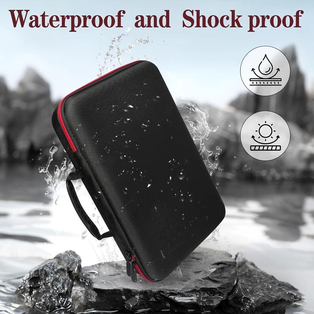 Portable Waterproof Battery Organizer Universal Shockproof Storage Box Large Capacity Protective Case Travel