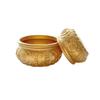 Solid Brass Eight Blessings Double Fish Money Jar
