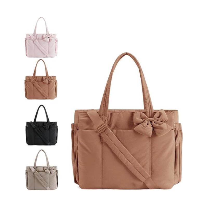 

Ladies Bow Handbag Travel Bag коричневий