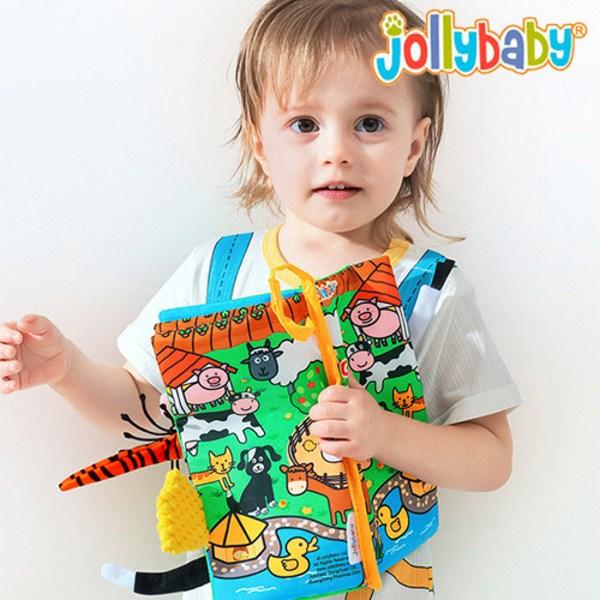 Jolly Baby Stoffbuch, koreanische Version, 2 Bände, koreanisches Kinderspielzeug