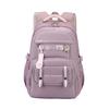 Schoolbag new solid color middle school student backpack in the season outing high value soft sister cute small fresh backpack