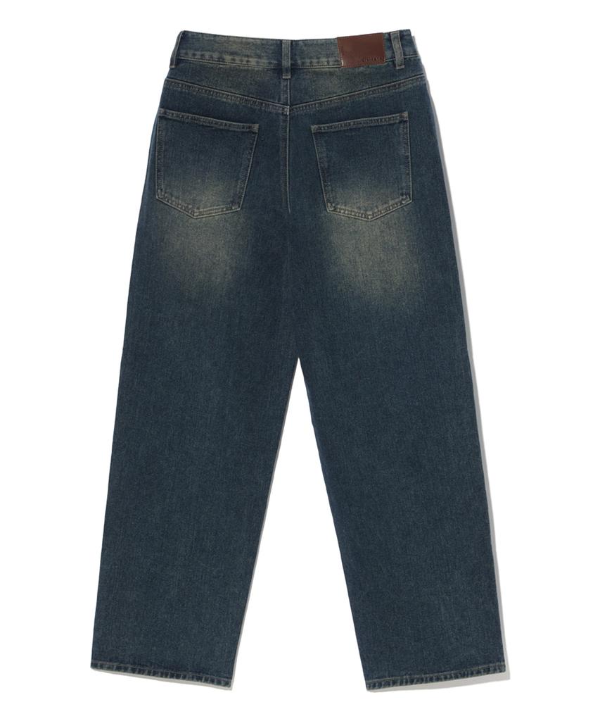 DISTN9NE Washed Wide Denim Pants Lq6Du161_Dark Indigo