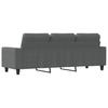 Vidaxl 3-Seater Sofa, Dark Grey, 180 Cm, Upholstered In Fabric
