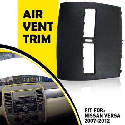 For Nissan Versa 07-12 Black Front Upper Top Center Dash Air Vent Trim Bezel