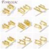 Multi Styles DIY Boucles d'Oreilles Anti-Allergie pour Femmes Fabrication 18K Or/Rhodium Plaqué Attaches d'Oreilles Crochets d'Oreilles Accessoires