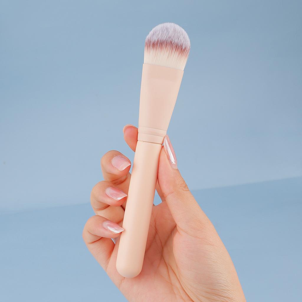 New single tongue foundation brush widened flat head non-marking liquid foundation brush does not eat powder makeup brush mask brush