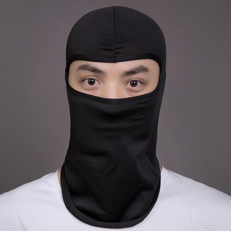 1PC Summer Outdoor Full Sunscreen Face Cover Balaclava Hat Black Women's Windproof Mask Cycling Sun Protection Scarf
