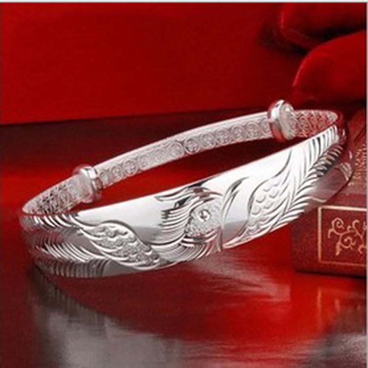 Phoenix Laiyi Korean-Style Silver-Plated Push-Pull Women's Bracelet