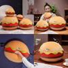 Plush Hamburger Food Plush Toy With Soft Pp Cotton For Kids And Teens