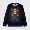 Autumn Winter New Men's Women's Santa Claus Creative Printed Round Neck Lightweight Casual Loose Pullovers