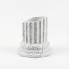 A White Designer Flowerpot In the Shape of a Greek Column for Plants