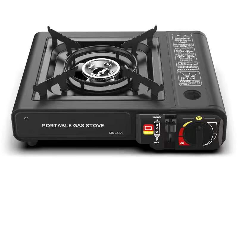 ZISIZ Outdoor Portable Gas Stove with Grill Pan