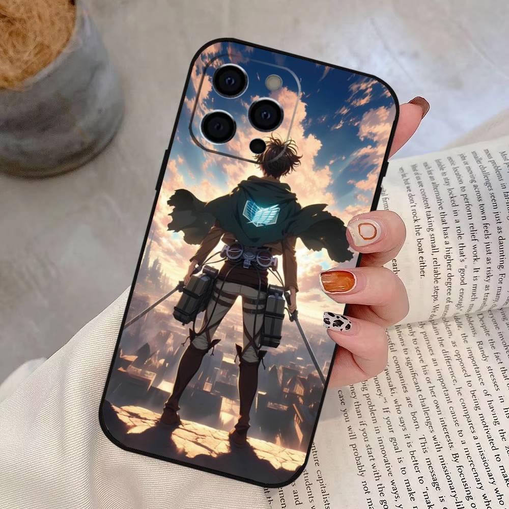 Eren Yeager Levi Ackerman Phone Case Silicone Soft For IPhone 17 16 15 14 13 12 11 X XR Plus Pro Max Plus