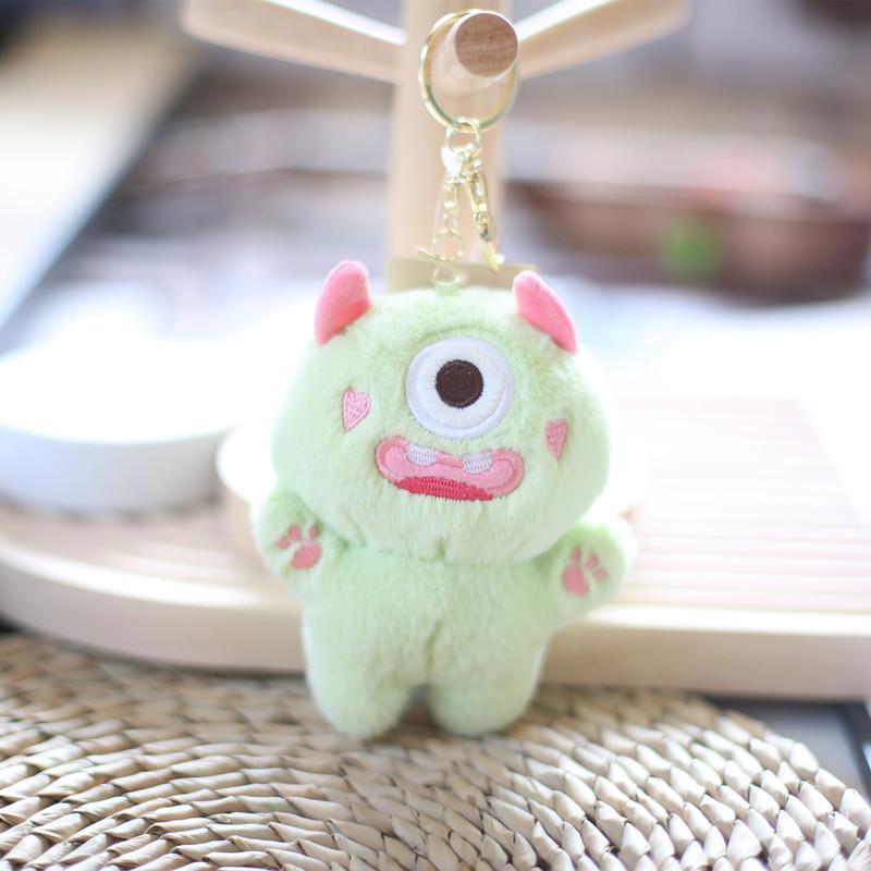 Adorable Big-eyed Plush Toy Keychain Soft Stuffed Animal Bag Charm Cute Doll