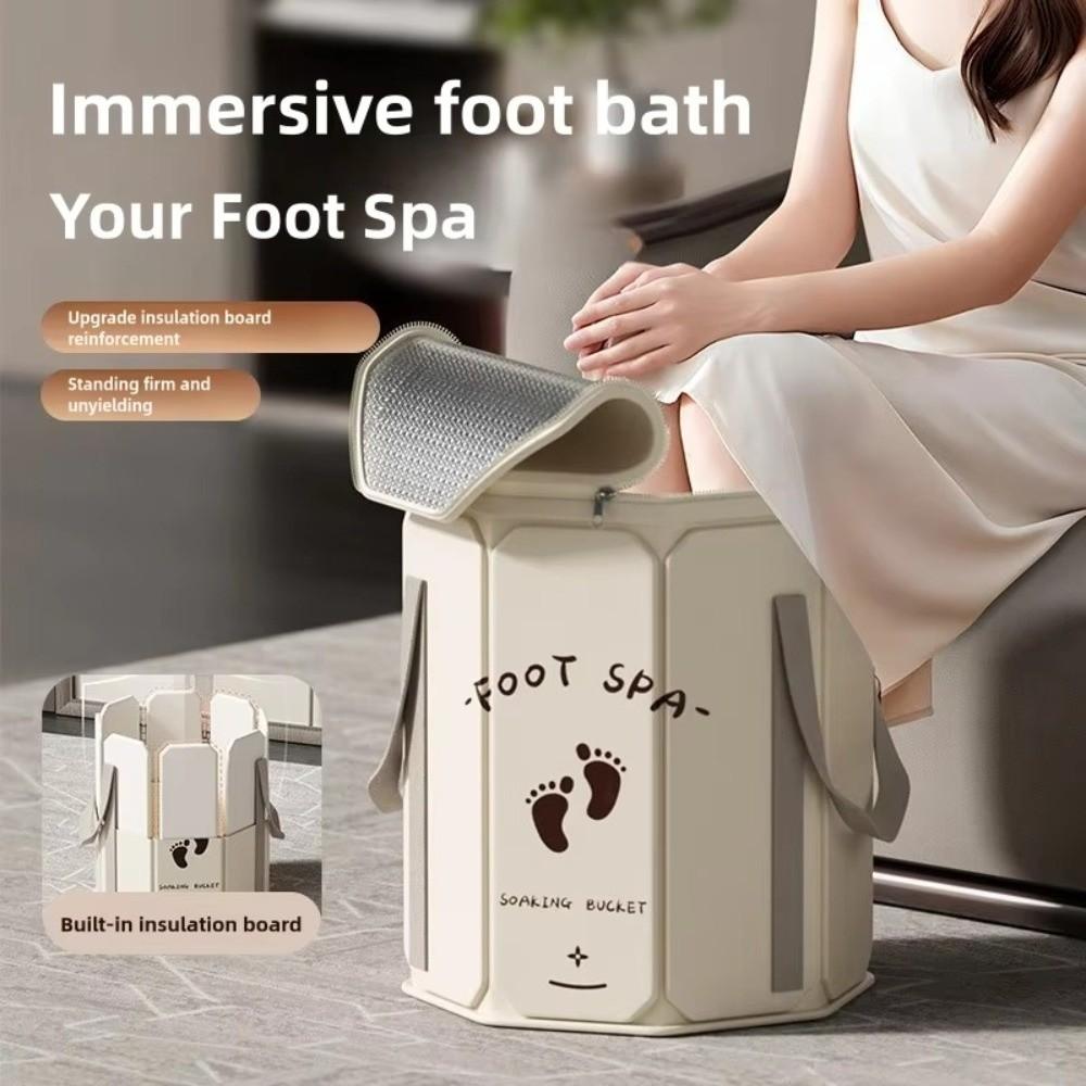 Collapsible Foot Bath Bucket Thickened Foot Soak Bucket Foot Bath Basin  Lower Leg Soaking
