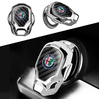 Car One-click Start Interior Decoration Car Start Button Decoration for Giulia Giulietta Stelvio Mito Sportiva Mito