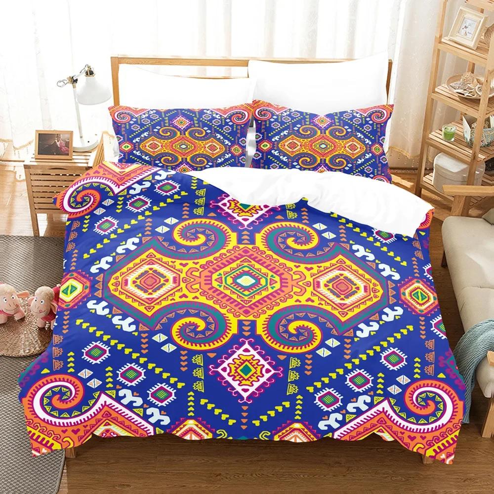 

Одеяло 3D Бохо S Комплекты постельного белья Твин Фулл Квин Кинг Спальня Домашний текстиль Чехол на одеяло Богемия Comforter (quilt)-EU Single(135*200cm)3pcs