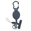Retractable Keychain Carabiner Badges Holder Telescoping Phone Strap Safety Tether for Hiking Outdoor Activity