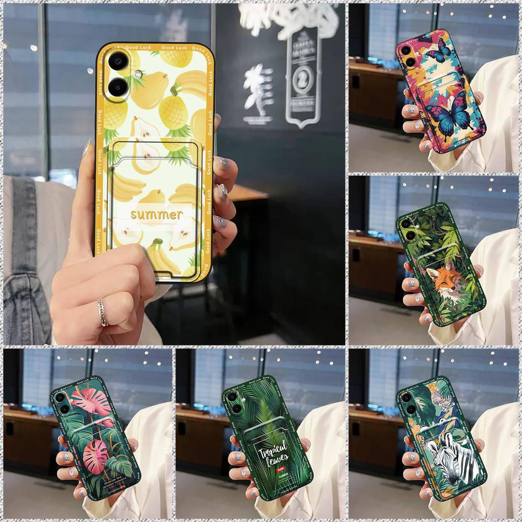 Fashion Design protective Phone Case For Samsung Galaxy A07 Full wrap Shockproof Graffiti Dirt-resistant Card bag TPU