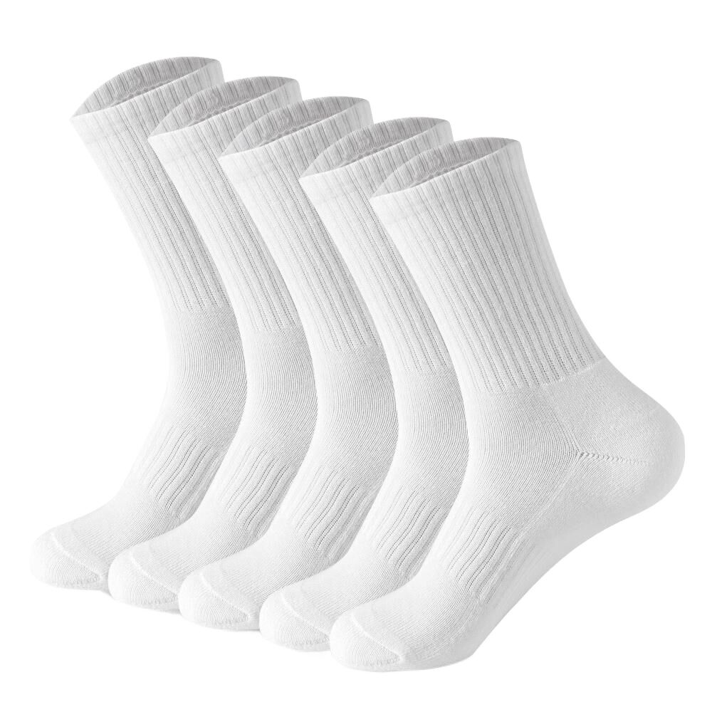 Men Socks Breathable Long Socks Solid Color Outdoor Sports Socks