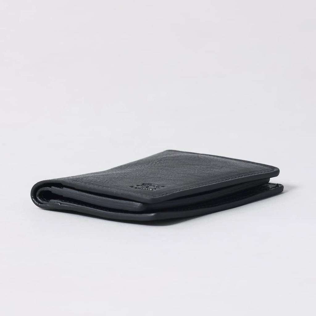 IL BISONTE ORIUOLO Card Case, Black, NERO, SCC111, PO0001, BK116, Women's [Used]
