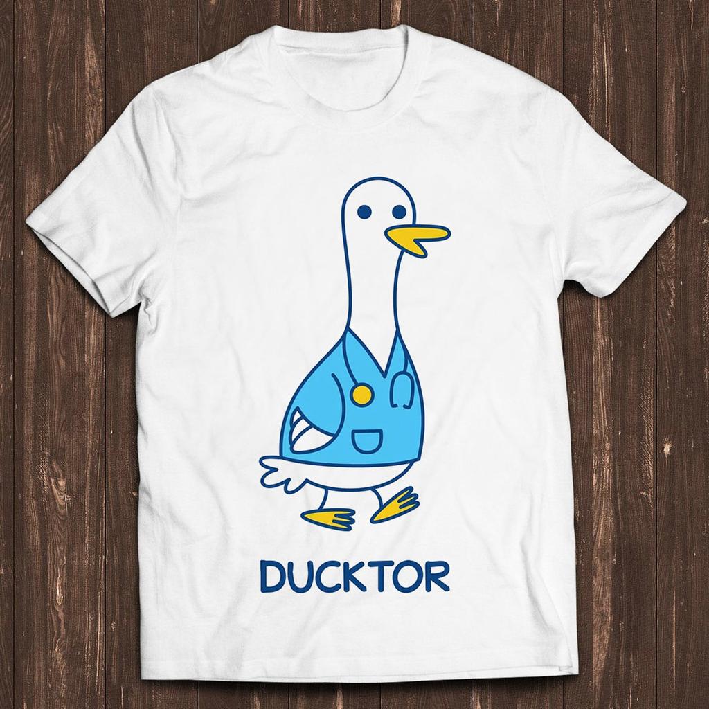 Ducktor Duck Doctor Meme Gift Shirt Funny Tee Vintage Style Aesthetic Unisex Gamer Cult Movie Music T Shirt C7230