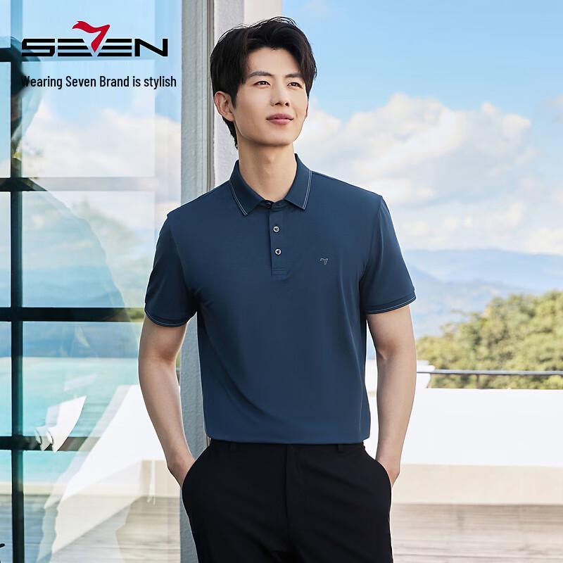 

SEVEN Men s Cool-Touch Short Sleeve Polo Shirt 2XL