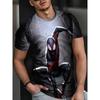Men's Fashion Short-Sleeve T-Shirt 3D Print Iron Man Deadpool Captain America Spider-Man Superhero Fans T Shirt