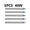 Multi Power Soldering Iron Tips 5PCS 30W To 150W Blue Copper Welding Accessories for External Heat Applications