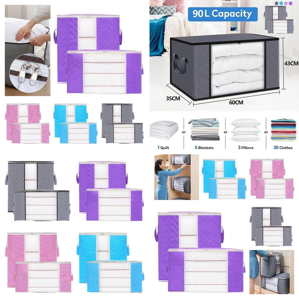 Versatile Non-woven Fabric Storage Bag For Bedding, Clothes, And More