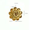 YXYMCF 1PC Alloy Incense Burner Stick Holder Plate Buddhism Zen Lotus Frog Snail Censer Bronze Nasturtium Home Decor 24 Styles