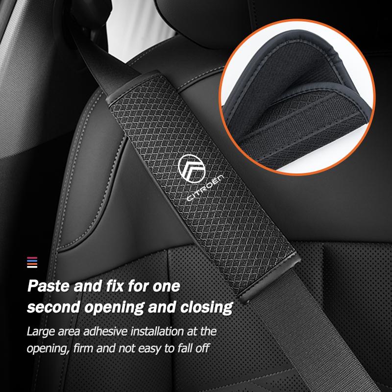 Ice Silk Safety Belts Shoulder Protection Car Seat Belt Cover For Citroen Jumper Celysee Cactus Picasso Aircross Saxo Grand ajo256