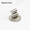 Neodymium Iron Boron Super Strong Double-Sided Refrigerator Magnets - Round & Square