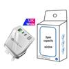 58W Dual Fast Charger with 2PD & QC3.0 for EU/US/UK/KR/AU