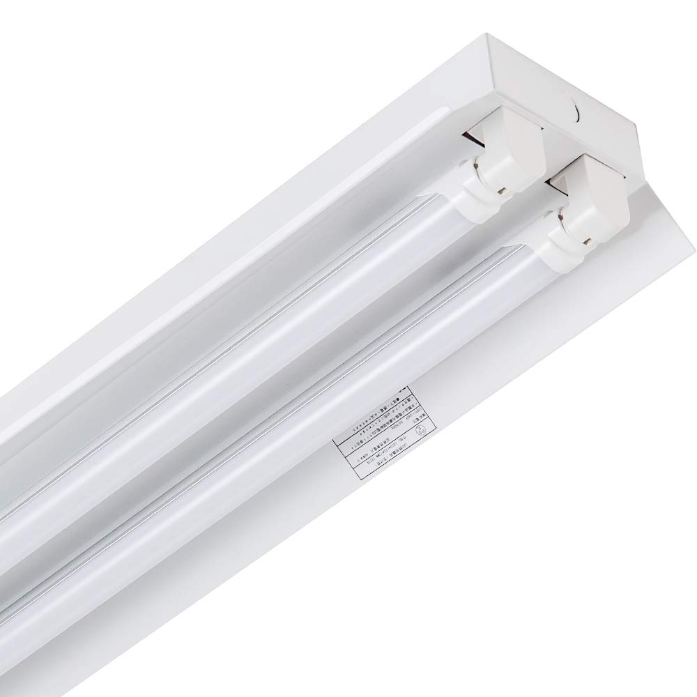 

This two-lamp fixture features a 40W LED fluorescent lamp and reflector, and is an integrated LED straight tube fluorescent lamp fixture. This 40W